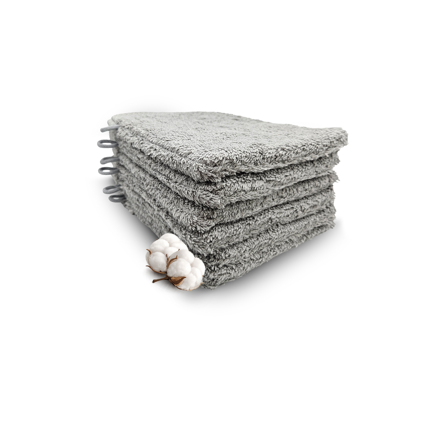 Hotel washandjes licht grijs