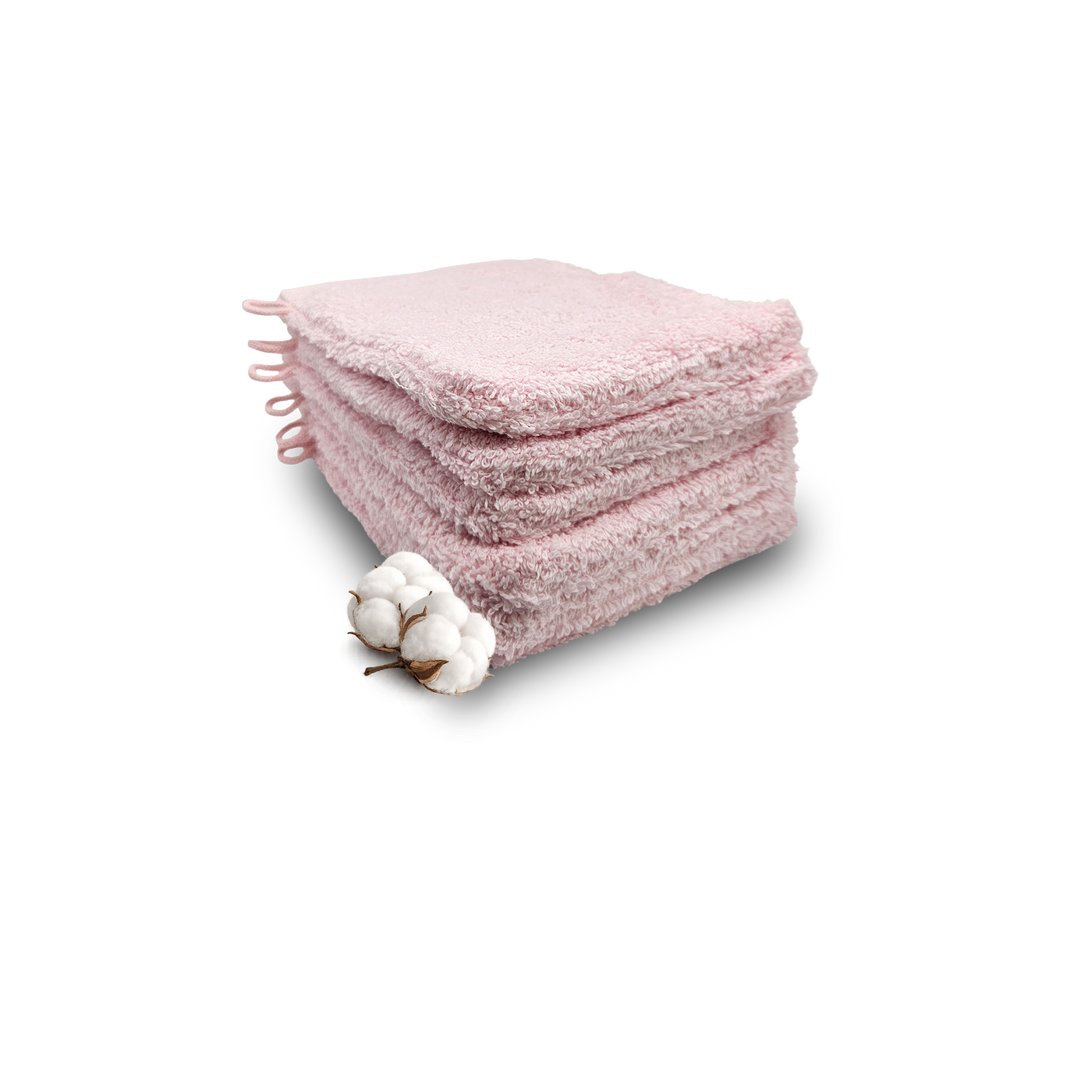 Hotel washandjes roze