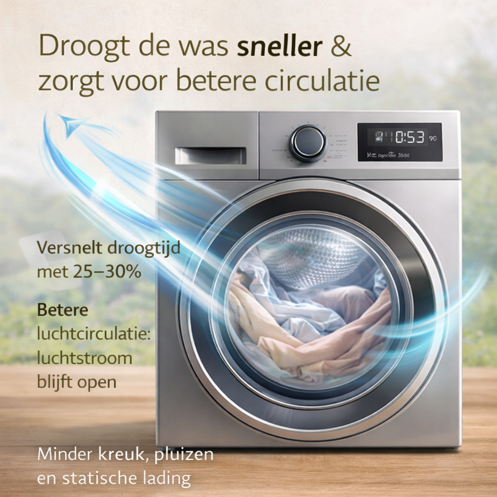 Je was droogt sneller met onze wasdrogerballen