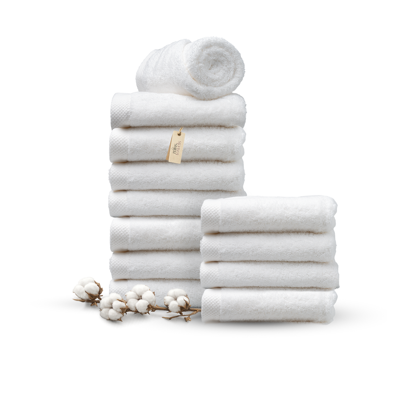 Hotelkwaliteit handdoeken 12 stuks 50x100 wit